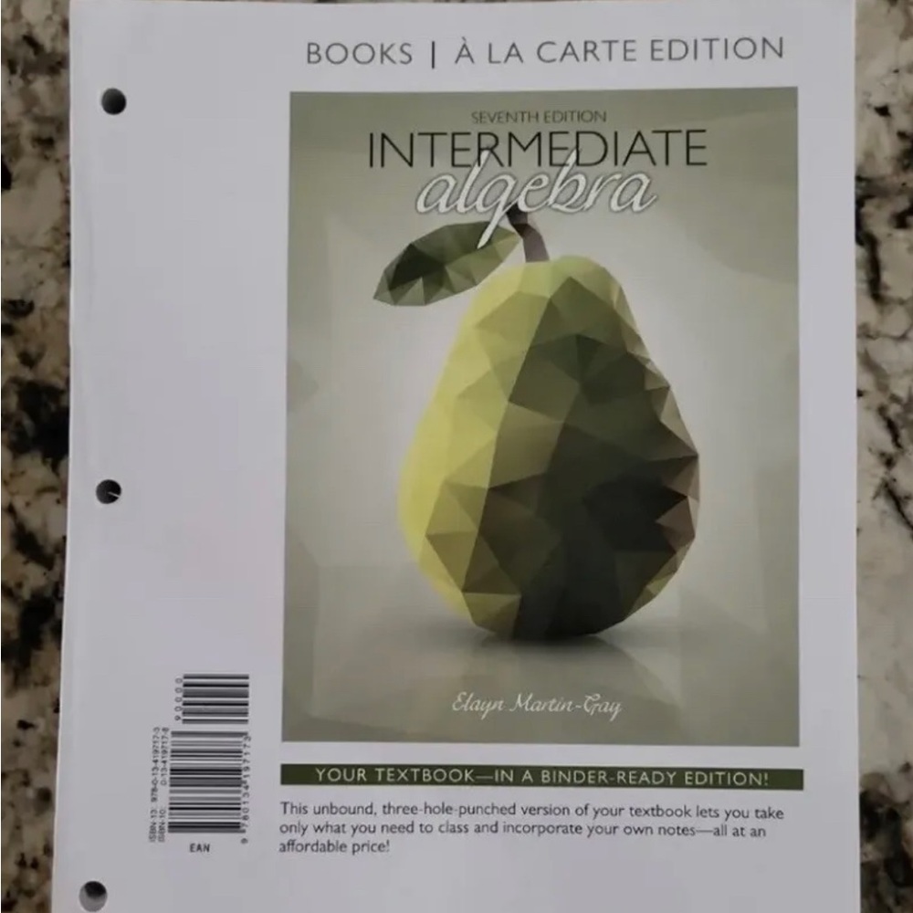 7th edition intermediate algebra book by Martin-Gray